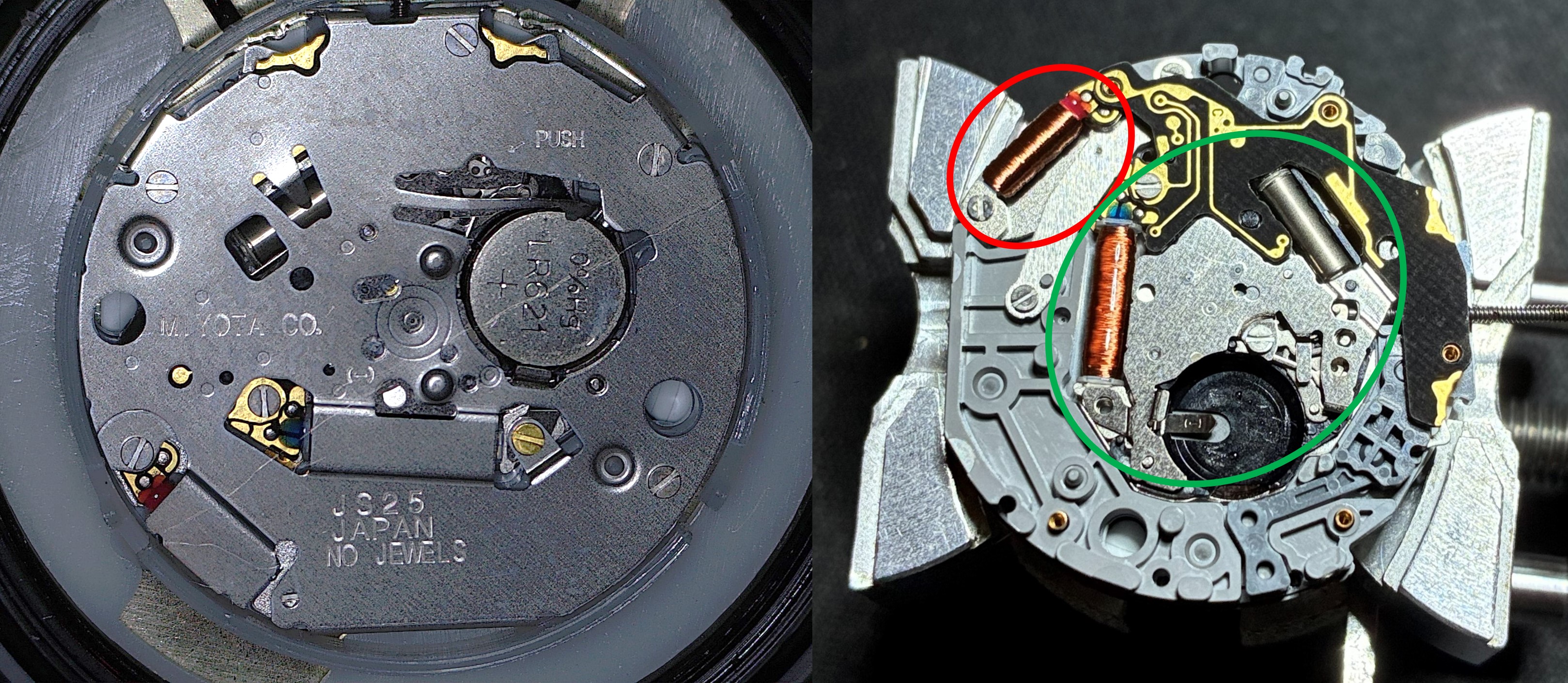 Miyota JS25 uurwerk