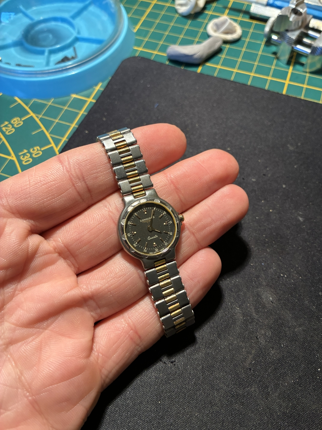 Longines Conquest Quartz Titanium 962-4939 in slechte staat