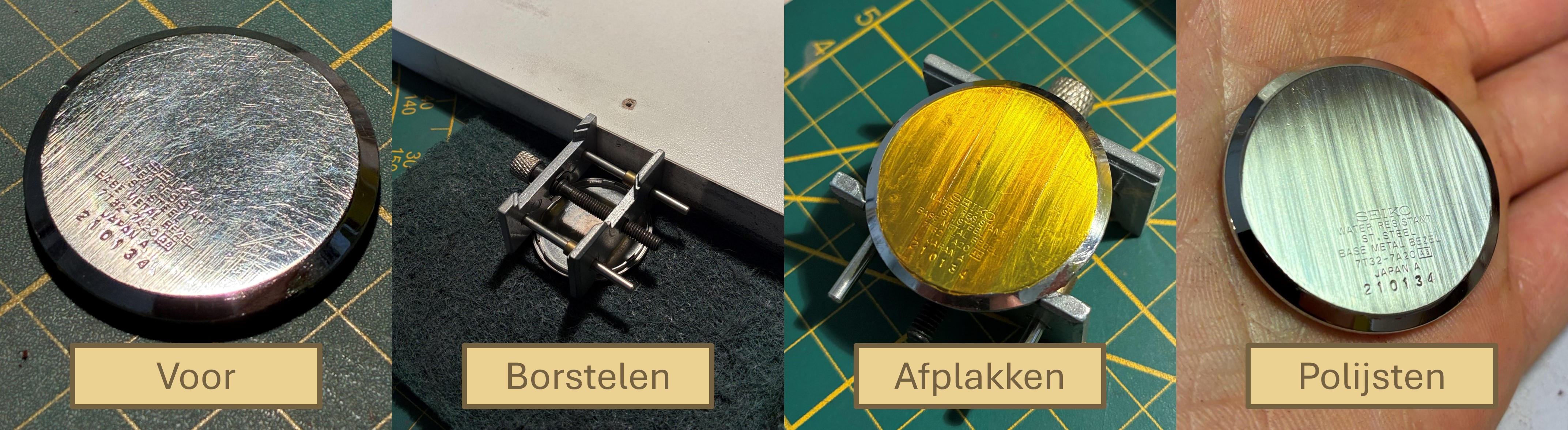 Deksel borstelen en polijsten