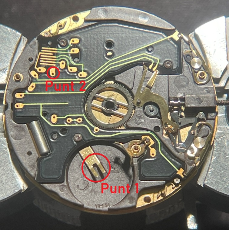 Meet punten van de - op de PCB